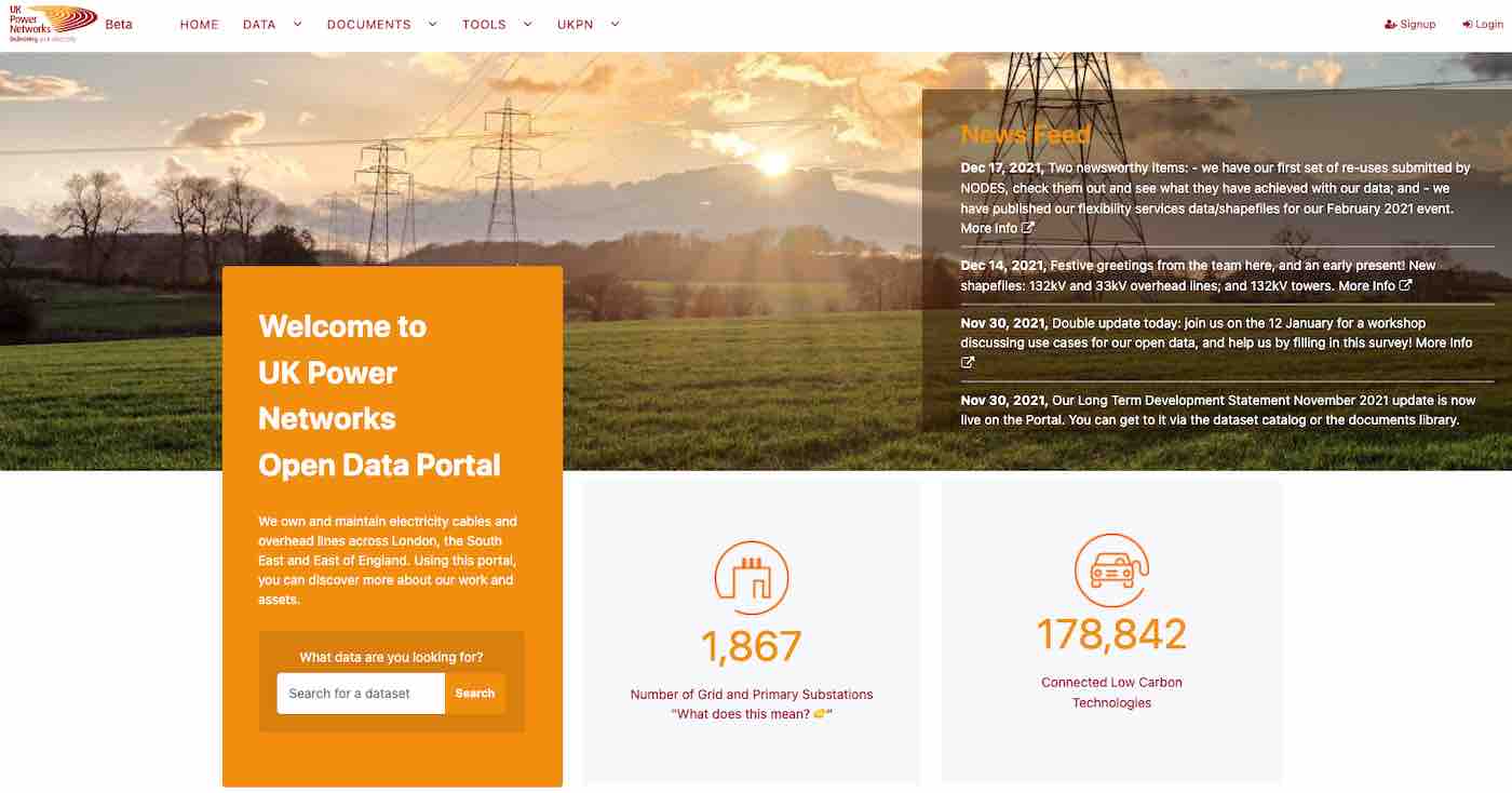 UK Power Networks portal