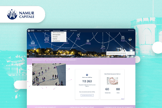 Namur met en place un portail de données pour améliorer l’efficacité de l’action publique et l’attractivité locale