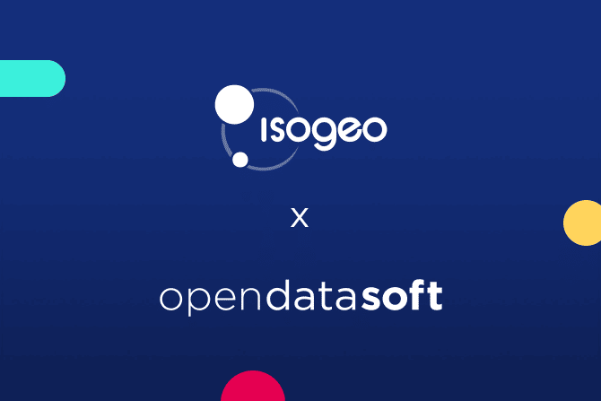 ISOGEO x Opendatasoft logos