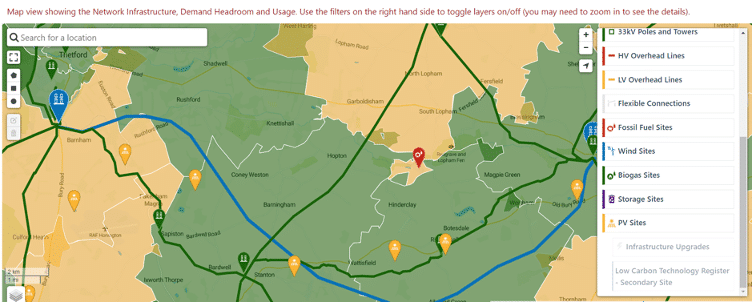 Network Infrastructure and Usage (NIU) Map screenshot