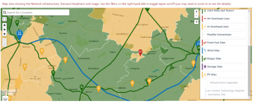 UK Power Networks map screenshot
