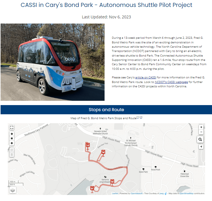 Autonomous shuttle project