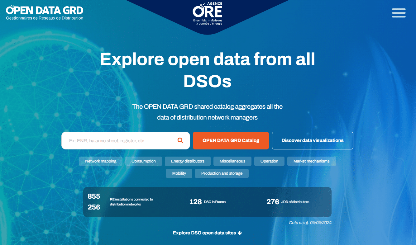 Agence ORE portal